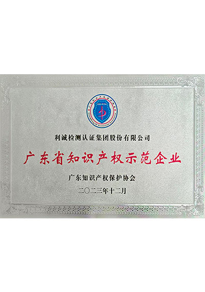 广东省知识产权示范企业